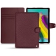 Samsung Galaxy Tab S5e leather case - Lie de vin ( Pantone 5115C ) 