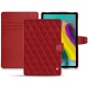 Housse cuir Samsung Galaxy Tab S5e - Rouge - Couture ( Nappa - Pantone 199C ) 