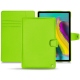 Samsung Galaxy Tab S5e leather case - Vert fluo