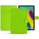 Capa em pele Samsung Galaxy Tab S5e - Vert fluo - Couture