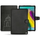 Samsung Galaxy Tab S5e leather case - Negre poudro