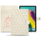 Custodia in pelle Samsung Galaxy Tab S5e - Blanc escumo - Couture