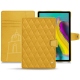 硬质真皮保护套 Samsung Galaxy Tab S5e - Jaune soulèu - Couture