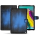 Samsung Galaxy Tab S5e leather case - Bleu Patine