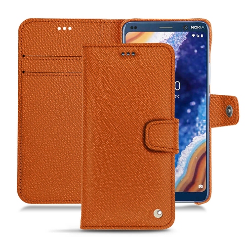 Nokia 9 PureView Tradition B leather caseOrange vibrant ( Pantone #e36b39 ) 