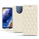 가죽 커버 Nokia 9 PureView - Blanc - Couture ( Bologna - White ) 