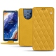 Housse cuir Nokia 9 PureView - Jaune soulèu - Couture