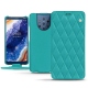 Custodia in pelle Nokia 9 PureView - Bleu fluo - Couture