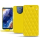 Housse cuir Nokia 9 PureView - Jaune fluo - Couture