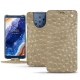 Funda de piel Nokia 9 PureView - Autruche desert