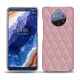 Coque cuir Nokia 9 PureView - Rose - Couture ( Nappa - Pantone 2365C ) 
