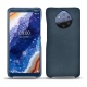 Funda de piel Nokia 9 PureView - Jean vintage ( Roughtcut - Pantone 285U  ) 