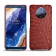 Capa em pele Nokia 9 PureView - Autruche ciliegia