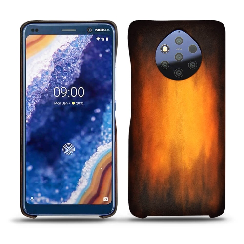 Protections Haute Couture en cuir pour Nokia 9 PureView par NoreveFauve Patine