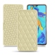 Housse cuir Huawei P30 - Beige - Couture ( Nappa - Pantone 7502C ) 