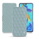 Huawei P30 leather case - Bleu ciel - Couture ( Nappa - Pantone 277C ) 