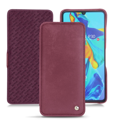 硬质真皮保护套 Huawei P30Prune vintage ( Pantone #612434 ) 