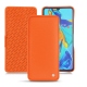 Huawei P30 leather case - Orange fluo