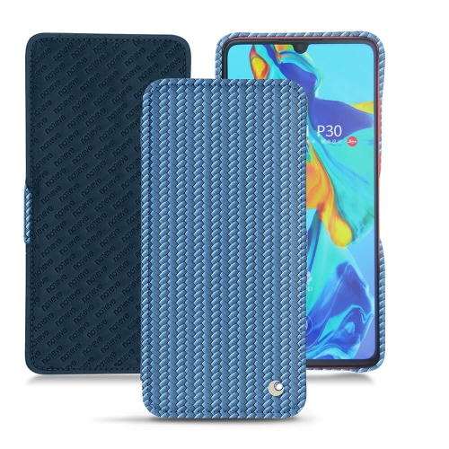 硬质真皮保护套 Huawei P30Abaca ishia ( Pantone #395775 ) 