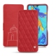 Huawei P30 leather case - Rouge troupelenc - Couture