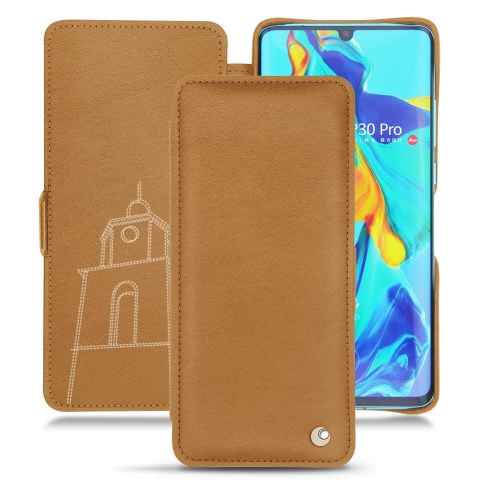 Funda de piel Huawei P30 ProCastan esparciate ( Pantone #824F2A )