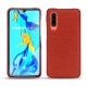 Coque cuir Huawei P30 - Papaye ( Pantone 180C ) 