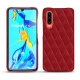 硬质真皮保护套 Huawei P30 - Rouge - Couture ( Nappa - Pantone 199C ) 