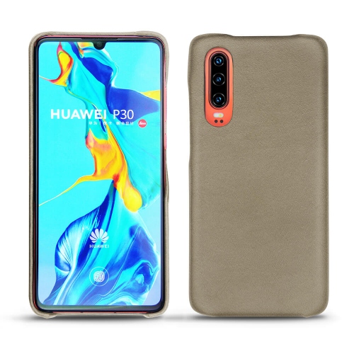 Protections cuir - étui, coque, housse - pour Huawei P30Darboun sabla ( Pantone #BCB1A1 )