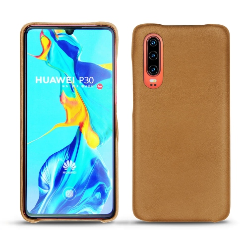 Funda de piel Huawei P30Castan esparciate ( Pantone #824F2A )