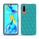 Custodia in pelle Huawei P30 - Bleu fluo - Couture