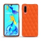Huawei P30 leather cover - Orange fluo - Couture