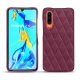 Capa em pele Huawei P30 - Prune vintage - Couture