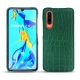 Funda de piel Huawei P30 - Crocodile pino