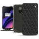 Housse cuir OnePlus 6T - Noir - Couture ( Nappa - Black ) 