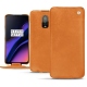 OnePlus 6T leather case - Mandarine vintage ( Pantone 165C ) 