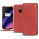 硬质真皮保护套 OnePlus 6T - Cerise vintage ( Pantone 185C ) 