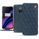 OnePlus 6T leather case - Jean vintage - Couture
