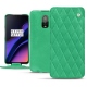 OnePlus 6T leather case - Menthe vintage - Couture