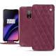 OnePlus 6T leather case - Prune vintage - Couture