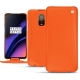 Housse cuir OnePlus 6T - Orange fluo