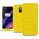 Capa em pele OnePlus 6T - Jaune fluo - Couture