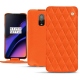 Lederschutzhülle OnePlus 6T - Orange fluo - Couture