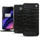 Lederschutzhülle OnePlus 6T - Crocodile nero