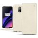 Capa em pele OnePlus 6T - Blanc escumo