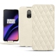 Funda de piel OnePlus 6T - Blanc escumo - Couture