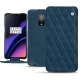 Lederschutzhülle OnePlus 6T - Blu mediterran - Couture