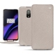 Housse cuir OnePlus 6T - Taupe innocent