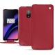 Housse cuir OnePlus 6T - Rouge passion
