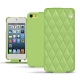 Housse cuir Apple iPod touch 6G - Vert olive - Couture ( Nappa - Pantone 578U ) 