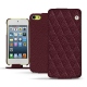 Funda de piel Apple iPod touch 6G - Lie de vin - Couture ( Pantone 5115C ) 